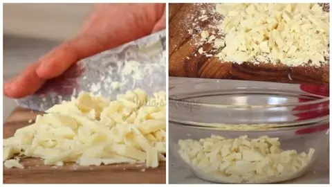 Chop and Prepare White Chocolate