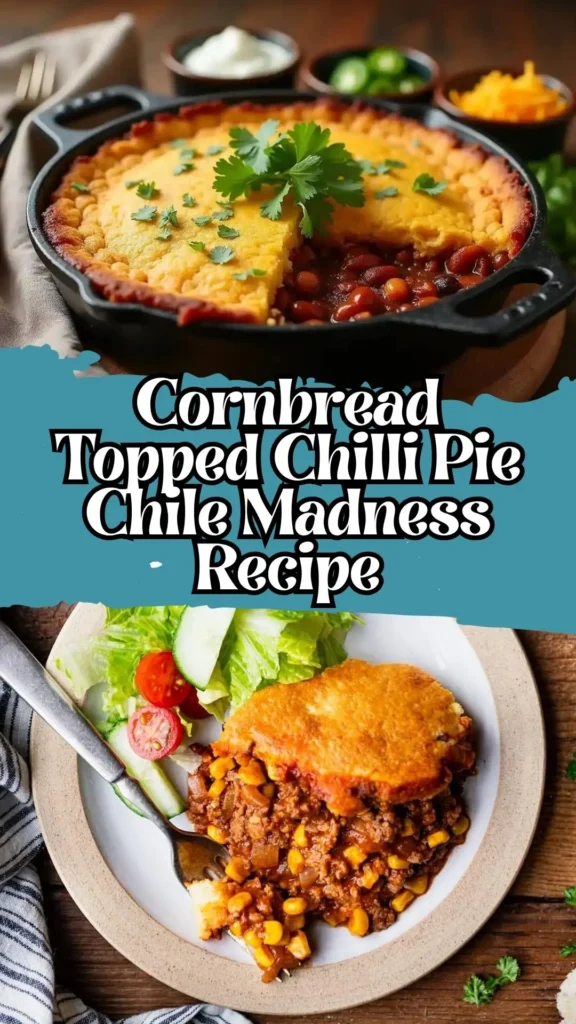 Cornbread Topped Chilli Pie Chile Madness