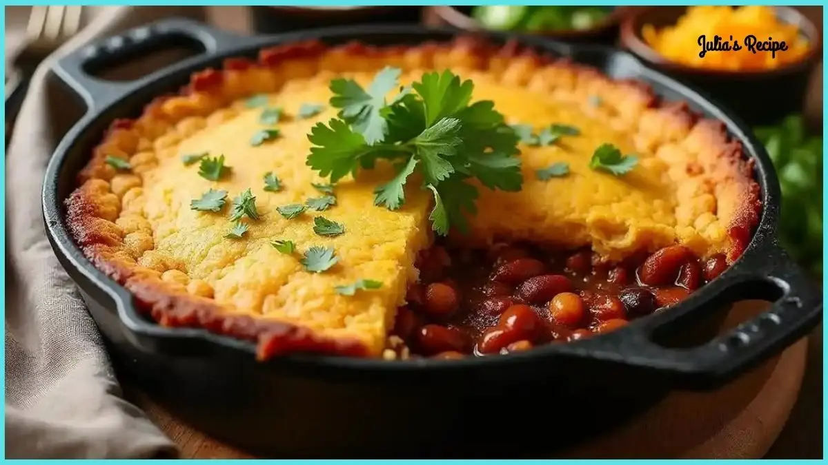 Cornbread Topped Chilli Pie Chile Madness Recipe