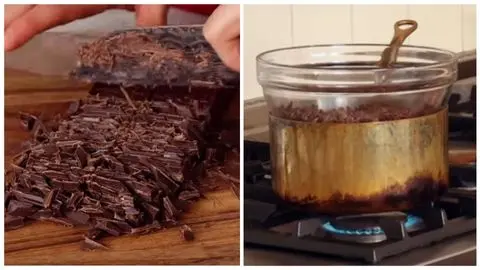 Melt the Semi-Sweet Chocolate