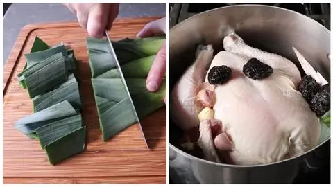 Prepare the Leeks & Broth Base