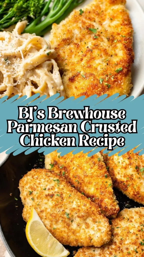 BJ’s Brewhouse Parmesan Crusted Chicken