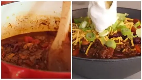 Combine Beans, Liquids, Simmer & Serve