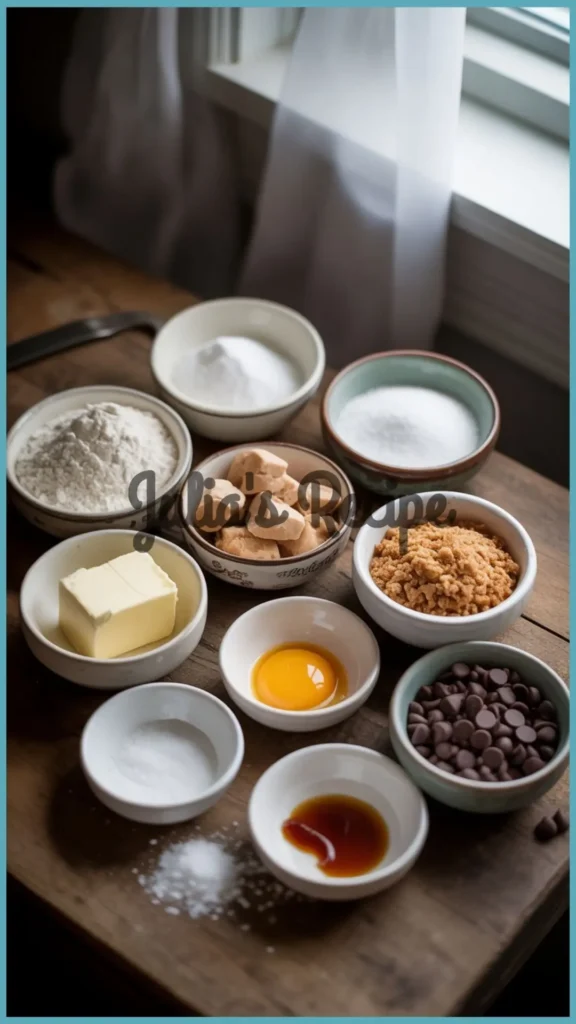 Ingredients Required for BJ’s Salted Caramel Pizookie Recipe