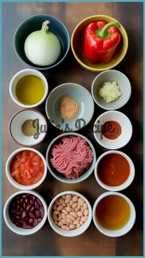 Ingredients Required for Mallory Ervin Chili Recipe