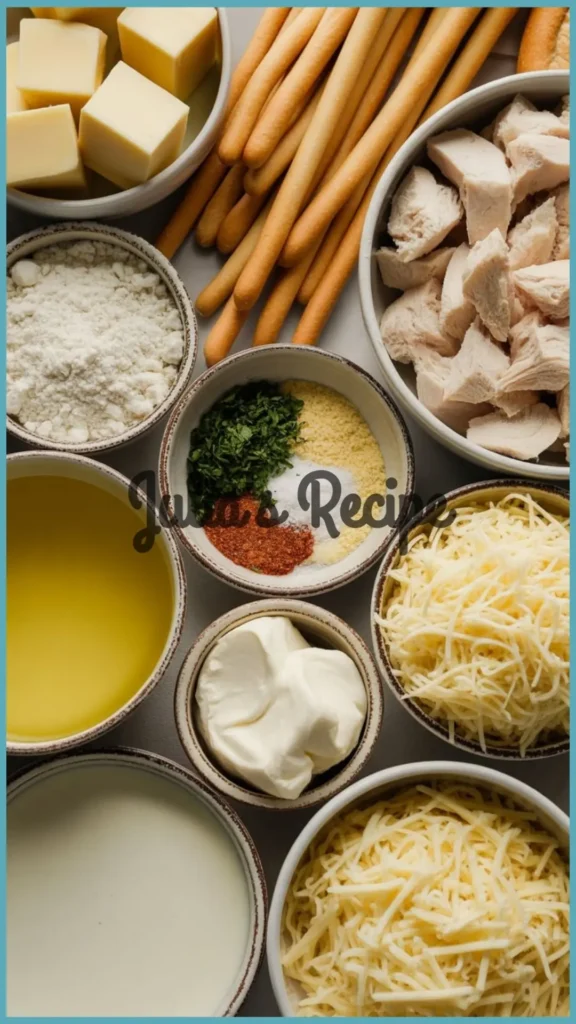 Ingredients Required for Olive Garden Alfredo Dip Recipe