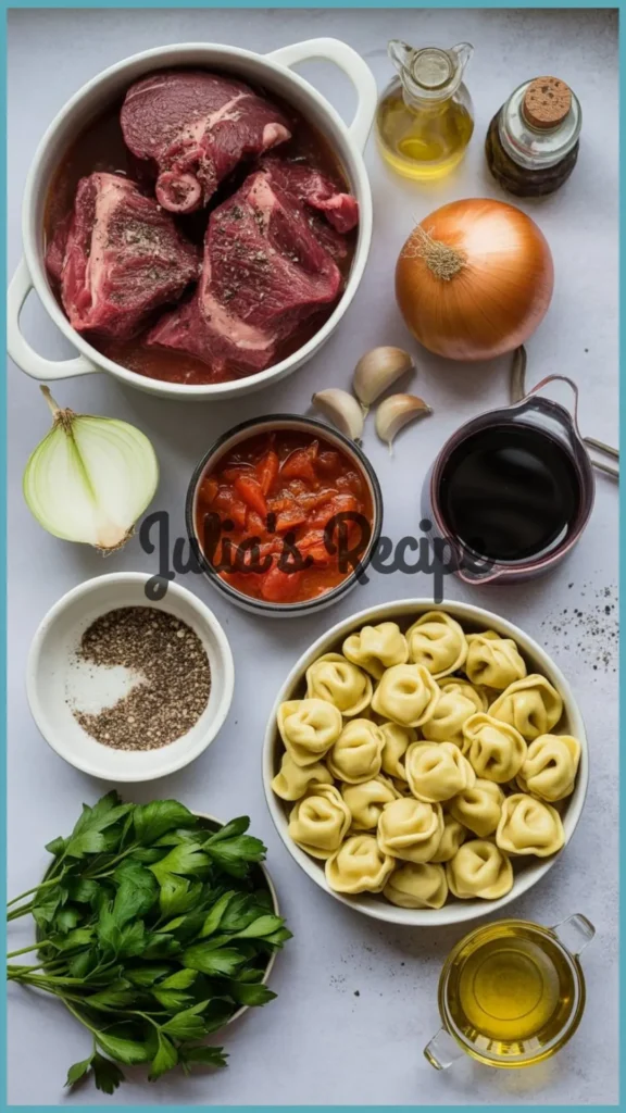 Ingredients Required for Olive Garden Braised Beef Tortellini Recipe