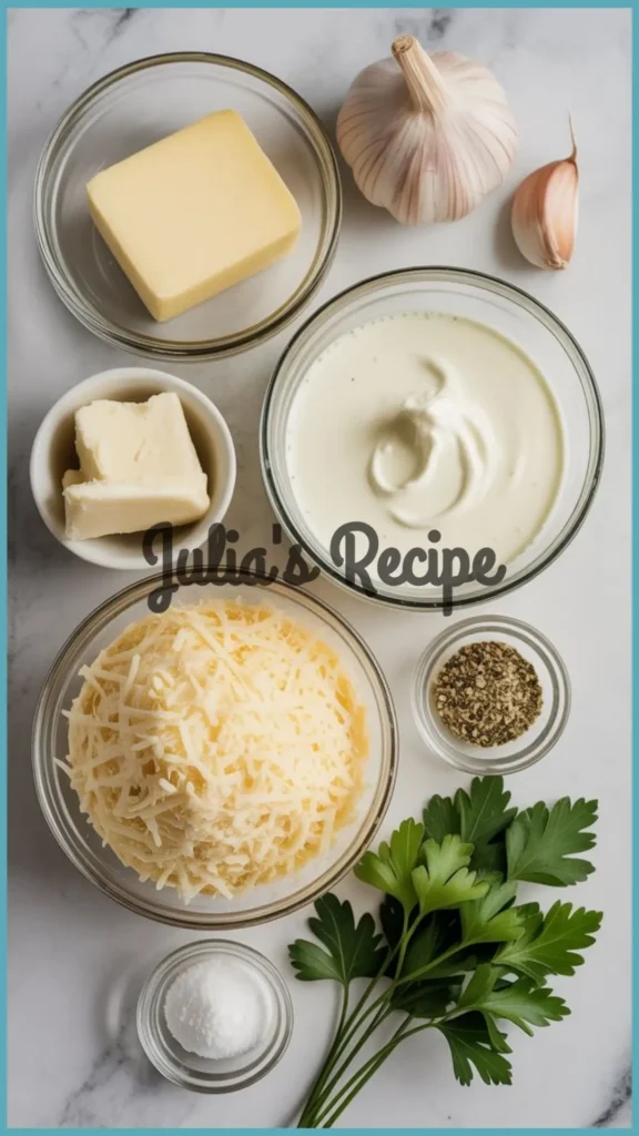 Ingredients Required for Olive Garden Copycat Alfredo Sauce Recipe