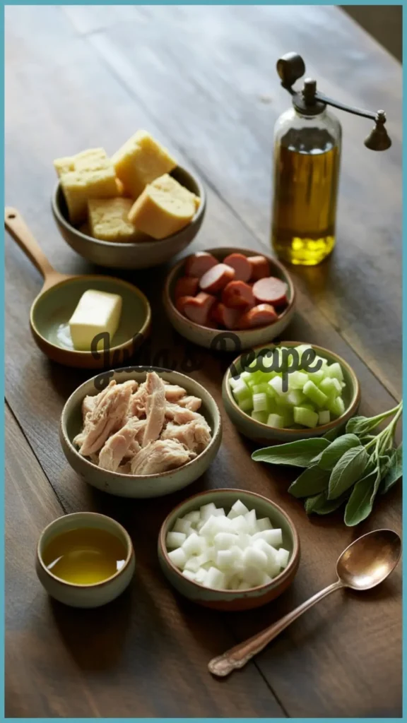 Ingredients Required for The Foolish Chicken Cornbread Recipe