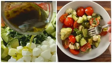Make the Dressing, Toss and Serve