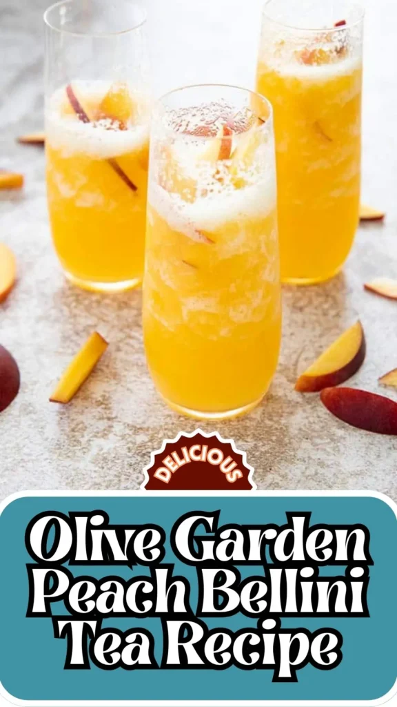 Olive Garden Peach Bellini Tea