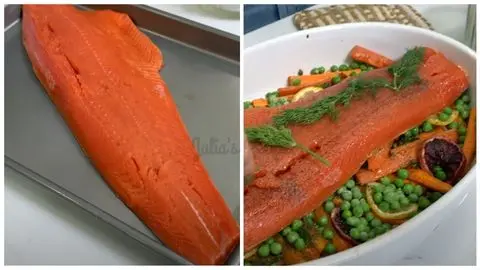 Prepare the Salmon & Top with Fresh Flavors