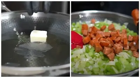 Sauté the Veggies & Sausage