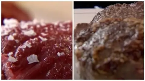 Season and Sear the Beef Cheeks