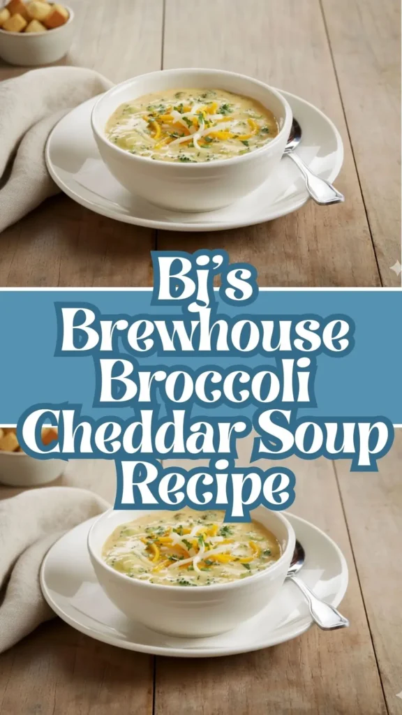 Bj's Brewhouse Broccoli Cheddar Soup