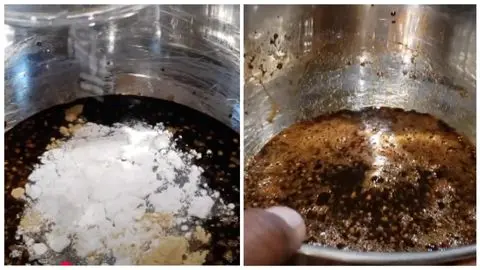 Combine in the saucepan & Adjust with more water