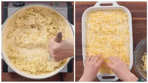 Combine pasta and sauce