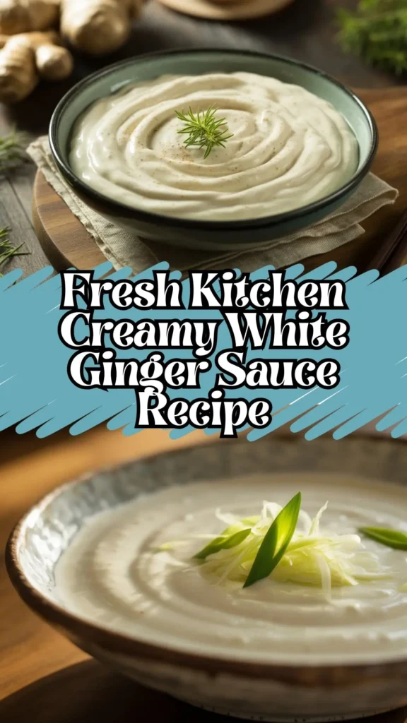 Fresh Kitchen Creamy White Ginger Sauce