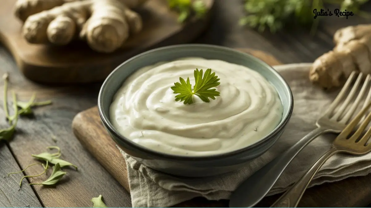 Fresh Kitchen Creamy White Ginger Sauce Recipe