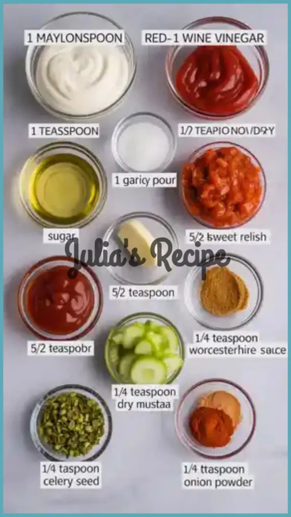 Ingredients Required for Steak n Shake Frisco Sauce Recipe