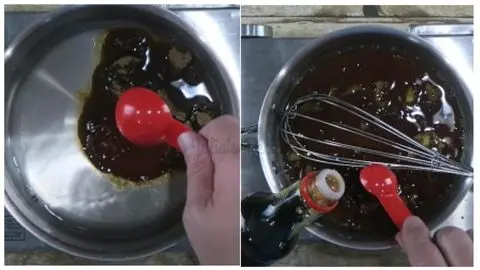 Make the sweet sauce base & Thicken the sweet sauce