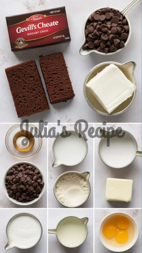 Olive Garden Black Tie Mousse Cake Recipe ingredients