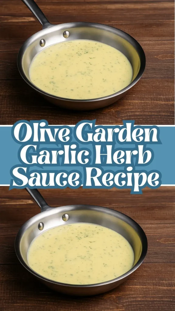 Olive Garden Garlic Herb Sauce