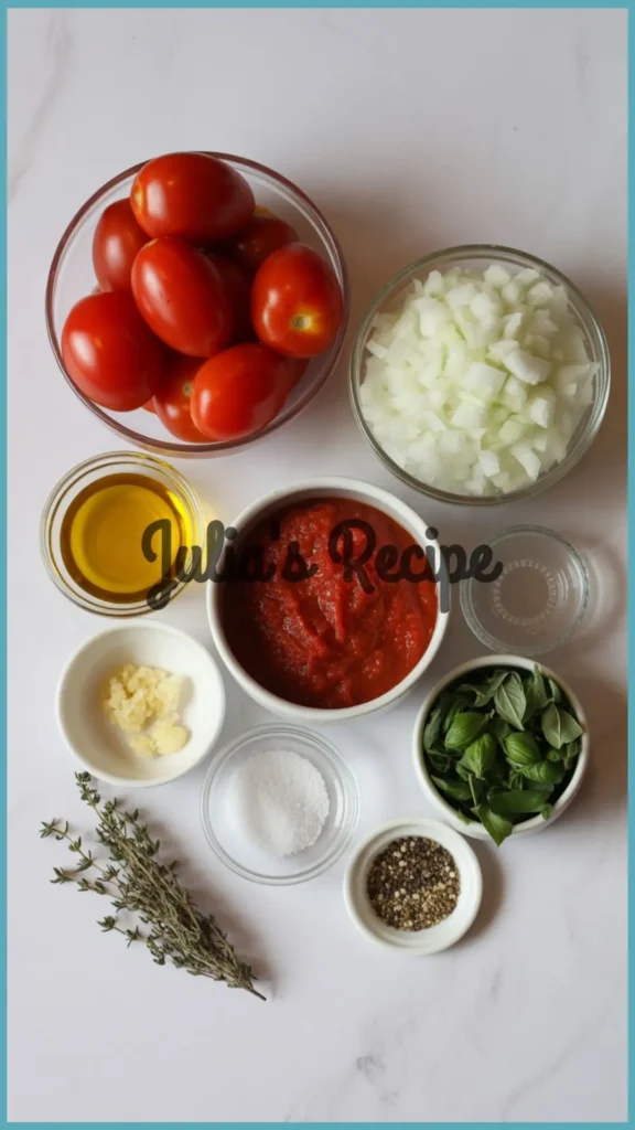 Ingredients Required for Olive Garden Marinara Sauce Recipe