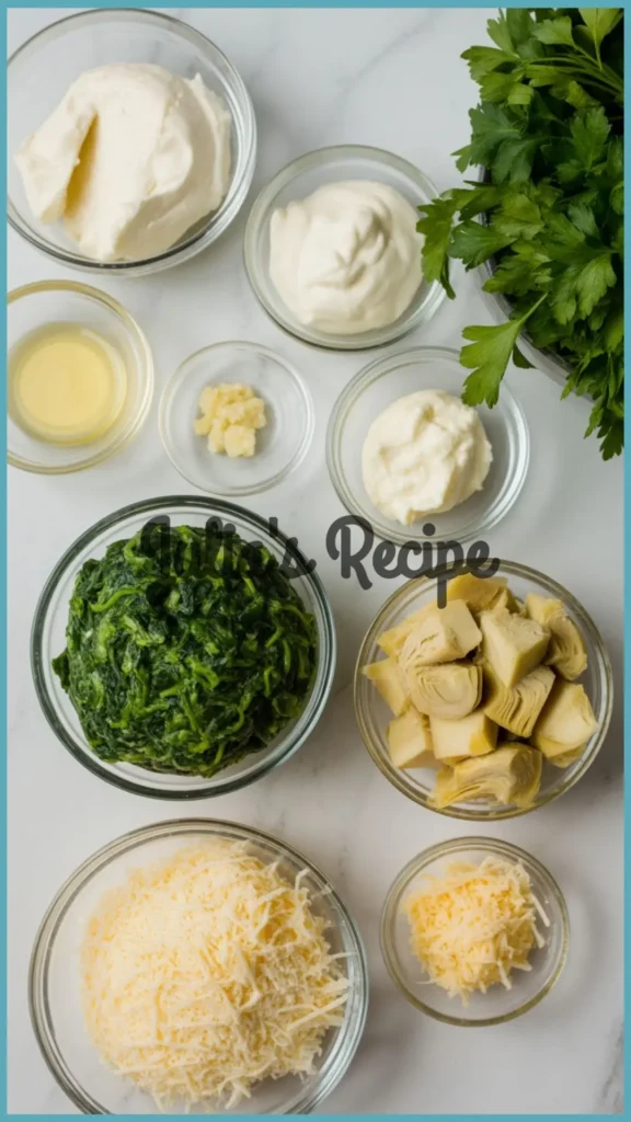 Ingredients Required for Spinach Dip Olive Garden Recipe