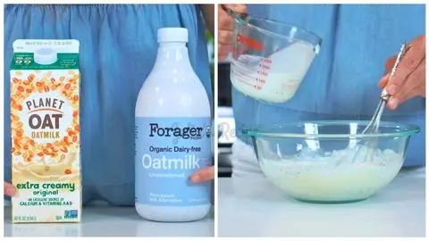 Pouring in the Buttermilk