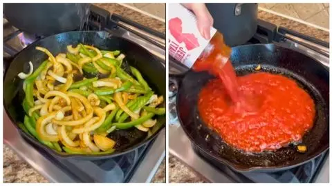 Sauté the vegetables