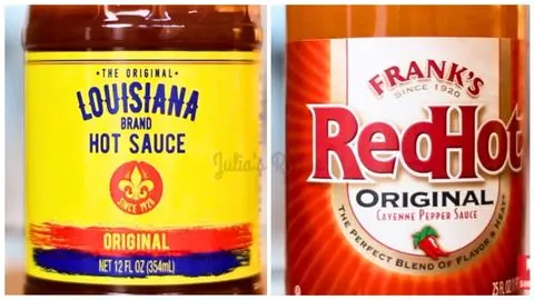 combine 2 parts Frank's Red Hot Sauce