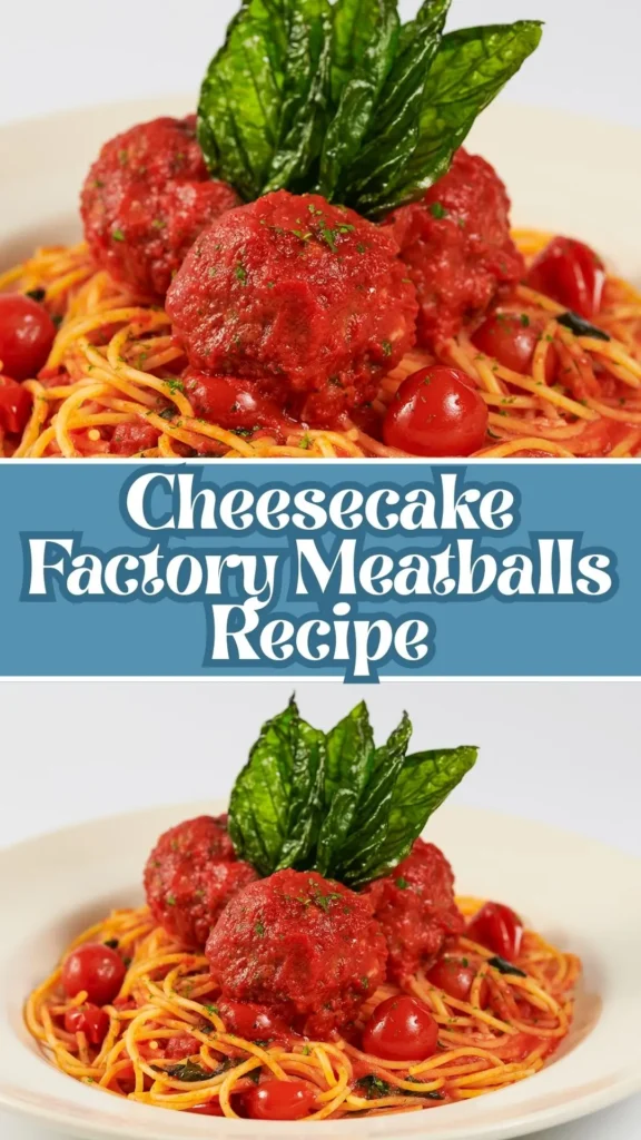 Cheesecake Factory Meatballs