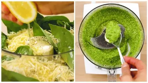 Chicken Topped with Mozzarella, Pesto, and Grape Tomatoes Ready for Broiling