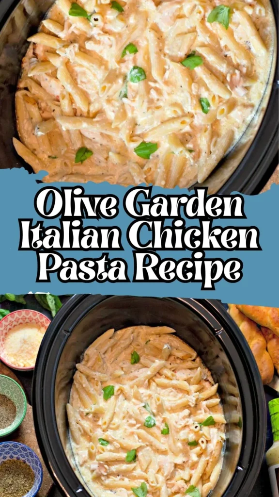 Copycat Olive Garden Italian Chicken Pasta Recipe