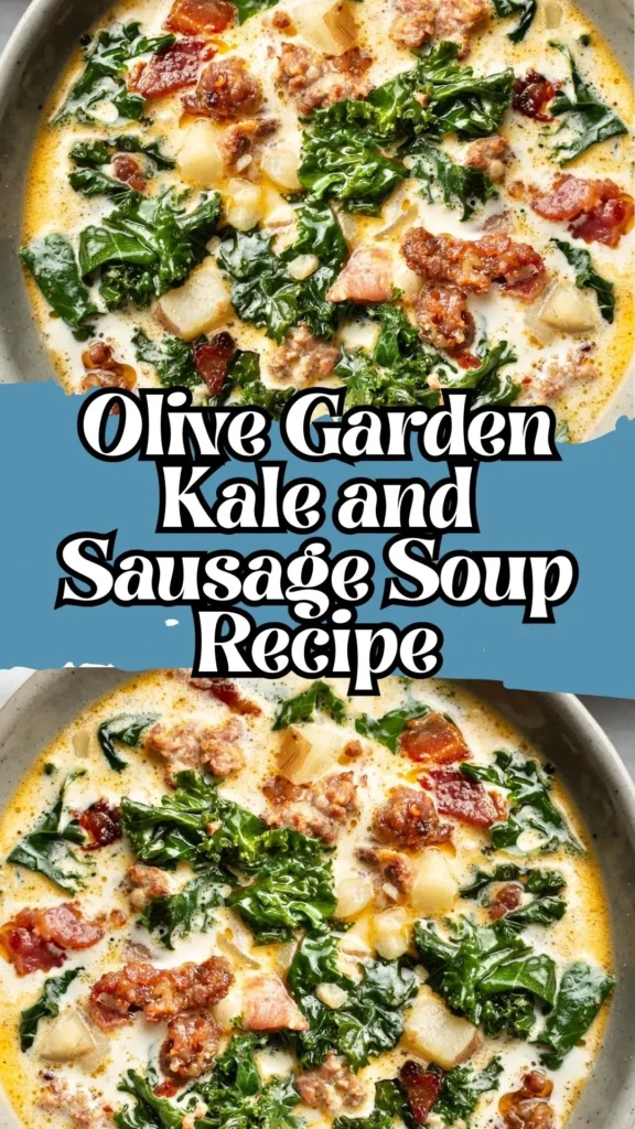 Copycat Olive Garden Kale and Sausage Soup Recipe