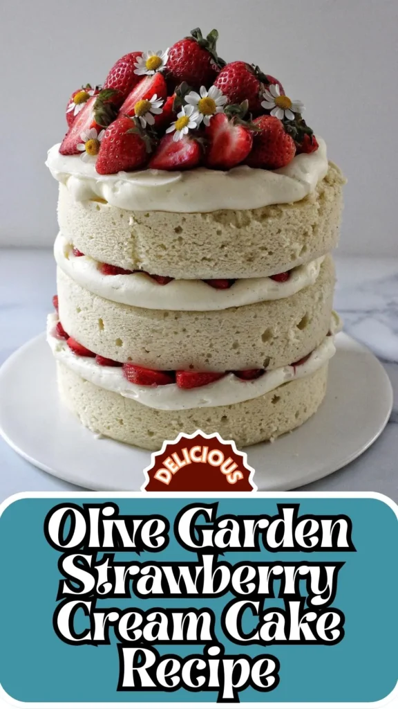 Delicious Recipe of Olive Garden Strawberry Cream Cake
