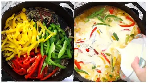 Golden Pan-Fried Chicken Tenders in a Cast Iron Skillet