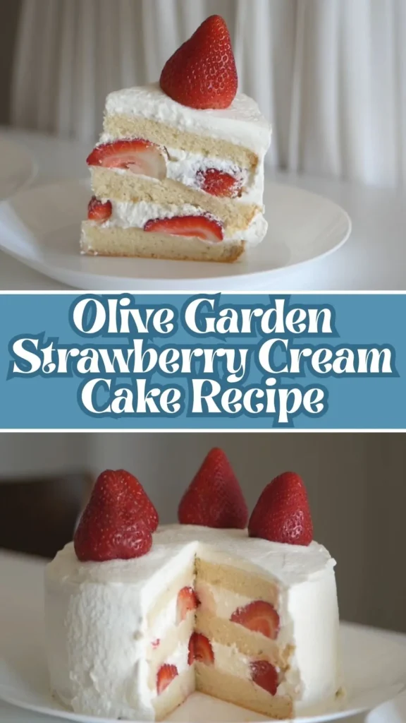 Olive Garden Strawberry Cream Cake