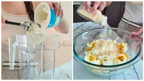 prepare the egg salad