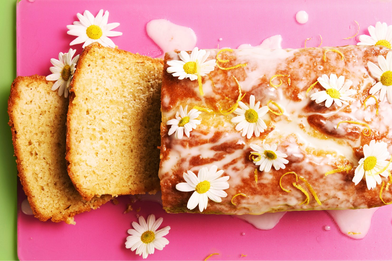 A stunning marbled bundt cake with white icing drizzle, perfect for a springtime celebration.
