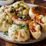 Creamy Chicken Pie Stuffed Bao Buns