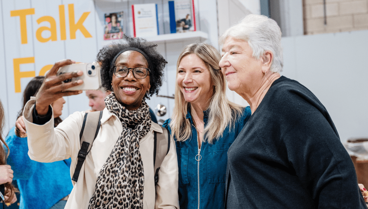 People enjoying an outdoor summer food festival