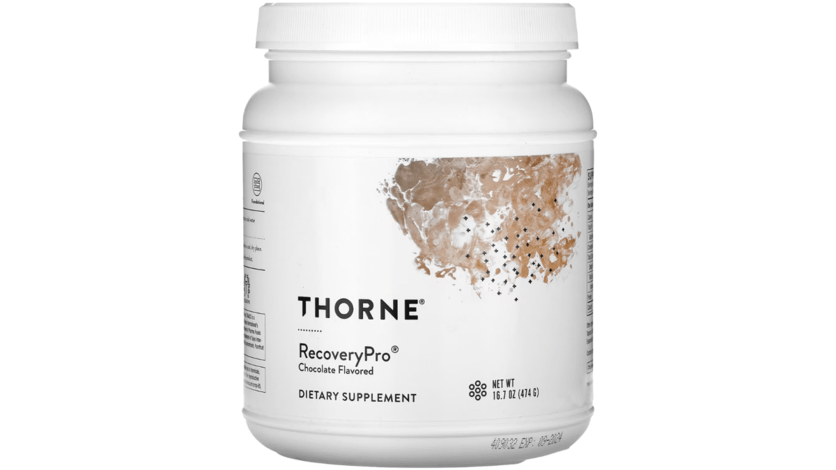 Thorne RecoveryPro Chocolate protein powder