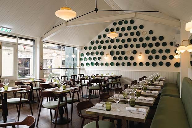 Artfully presented food course