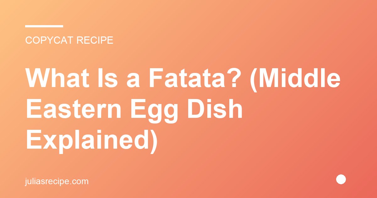 What Is a Fatata? (Middle Eastern Egg Dish Explained)